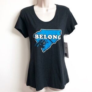🆕 ‘47 Brand Carolina Panthers NFL scoop neck graphic print short sleeve…